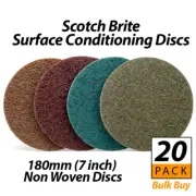 180mm (7 Inch) Scotch Brite Surface Conditioning Discs | Non Woven Discs