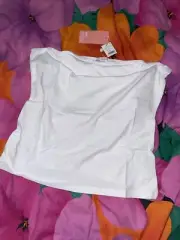 Supre Long Boob Tube Built In Bra White L Freepost K99