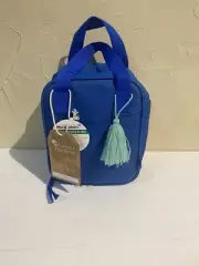 Thistle Thread Girls Lunch Box Blue Insulated Bag Tassel