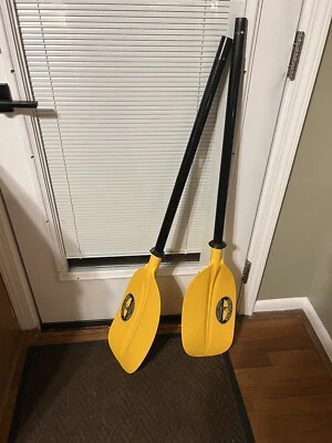 NEW Camco Crooked Creek C11170 Symmetrical Kayak Paddle - 7' Yellow Adjustable