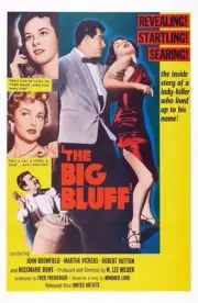 The Big Bluff poster Eve Miller second Martha Vickers center J- 1955 Old Photo