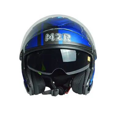 M2R FR-2 安全帽 FR2 素色 水泥灰 內襯可拆 內藏墨鏡 半罩《淘帽屋》