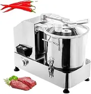 Commercial Food Processor,6L/9L/12L Multifunctional Electric Vegetable Cutter,Electric Food Grinder Cutter Mixer,750/1500W Heavy Duty Vegetable Meat Chopper,for Meat Vegetable Fruit(9L)