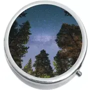 Stars Tree Medicine Vitamin Compact Pill Box