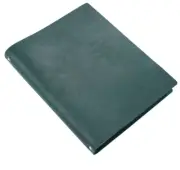 A4 Writing notes Notebook travel Diary Notepad handmade cow leather green Q271