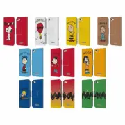 OFFICIAL PEANUTS CHARACTERS LEATHER BOOK WALLET CASE FOR APPLE iPOD TOUCH MP3