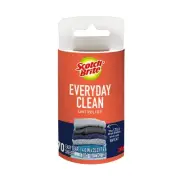 Scotch-Brite Lint Roller Refill Roll, White, Perforated, 70 Sheets
