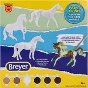 Breyer Horses Activity Paint & Play Glow in the Dark 4 Horse Set 1:32 Stablemates Scale