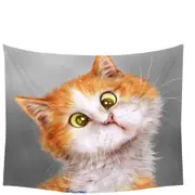 Funny Cats Silly Face Ginger Kitten Tapestry
