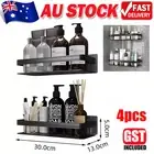 4PCS Self Adhesive Storage Kitchen Organiser Shower Shelf Rack Bathroom Caddy