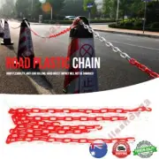 6/8mm Plastic Warning Chain Road Warning Block Barrier Traffic Crowd Parking