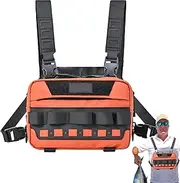 Fishing Chest Pack | Utility Chest Pack | Tackle Storage Lightweight Vest for Women Men, Workouts Hunting Cycling Hiking Outdoor Activities