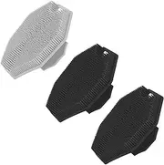 Qewro 3Pack Silicone Body Scrubber, Body Buffer Exfoliating Brush with Silicone Loofah, Bath & Body Brushes for Men Women Kids Pets use in Shower, Scalp Exfoliator Hair Shampoo Skin Cleaning Brush