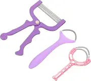 BIUDECO 3pcs Women Facial Hair Remover Spring Hair Remover Facial Epilator Portable Threading Tool Random Color