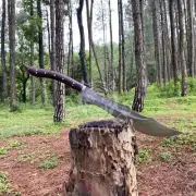 Handmade Carbon Steel Machete Sword | Survival, Hunting & Camping Blade
