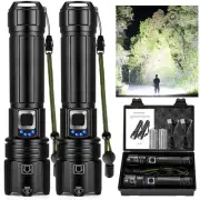 Sigoobal Flashlights High Lumens 2Packs, 990,000 Lumens Rechargeable Super Br...