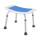 Adjustable Shower Stool Bath Chair Aluminum Alloy Legs for Seniors Sturdy