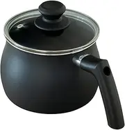 Takeda Corporation CBK IH-VP15CBK [Induction Compatible, Kettle, Pot] Charcoal Black, 5.9 x 4.7 inches (15 x 12 cm), IH Compatible Variety Pot