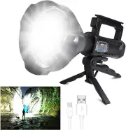 Rechargeable LED Spotlight Flashlights 120000High Lumens Super Bright Flashlight