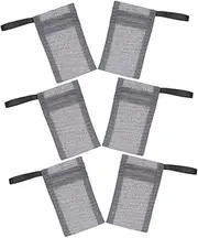 ASAKKURA 6Pcs Soap Saver Bags Multi Function Soap Storage Pouches for Exfoliating and Lathering Convenient Mesh Bags with Loop for Easy Hanging for Bath and Home Use
