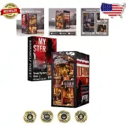 Challenging DIY Book Nook Kit - Train Mystery Case with Touch-Sensor Lighting