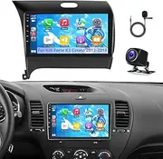 Surakey 9 Android 13 Car Navigation Carplay+ Android auto/ 2GB+32GB, Car Radio Video WiFi Audio Receiver with GPS Navigation Bluetooth Head Unit Supports Backup Camera Car-Play for Kia K3 2013-2018