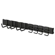 BROR rail with hooks, black