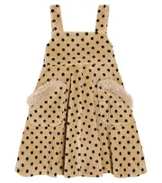 [Paade Mode] Paade Mode Polka-dot cotton corduroy dress Y 10 beige