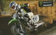2010 Chad Reed Monster Kawasaki KX450F AMA Supercross Motocross Hero Card