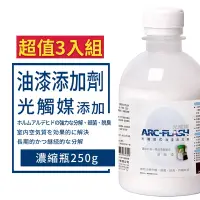 在飛比找Yahoo奇摩購物中心優惠-【ARC-FLASH光觸媒】油漆添加劑 250g 超值3入組