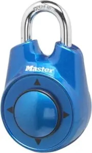 Master Lock Speed Dial Resettable Combination 1500iD Directional Movement Blue