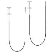 2pcs Flexible Grabber Claw Pick Up Tool 0.9 M Drain Clog Remover Tool Grey