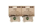 2x Eco Basics Doggy Pet Poo Bag Holder Waste Dispenser Outdoor Walks Holder BRN