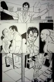 COMIC TYRESE GIBSON'S MAYHEM! ORIGINAL ART BY TONE RODRIGUEZ #2 PG 3 IMAGE COMIC
