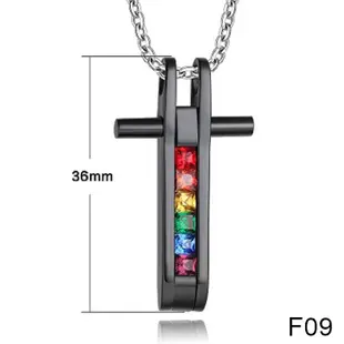 彩虹系列 項鍊 鈦鋼 316精鋼 和平項鍊 對鍊 情侶對鍊 (6.3折)