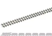 OO9 flexible tracks Peco SL-400 with irregular wooden sleepers and code 80 rail