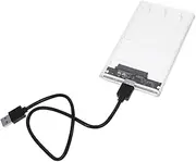 Uonlytech Transparent SSD Case USB Hard Drive Enclosure Tool Installation for for Data Backup and Media Processing