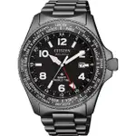 【CITIZEN 星辰】PROMASTER GMT 限量光動能兩地時間手錶(BJ7107-83E)