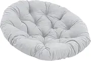 ＫＬＫＣＭＳ Egg Chair Cushion 20inch, Washable Hanging Chair Mat for Outdoor Use, Light Gray, as described