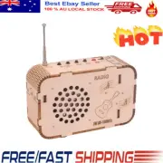 Science Experiment DIY Radio Model Wood Craft Kits Creative Assembly 3D PuzzleQS