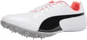 [PUMA] Men's 19345203 Track and Field Shoe, White Black-Lava Blast