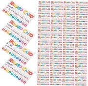Operitacx 300Pcs Cartoon Reward Punch Cards for Classroom Teaching Tools for Student Motivation Encouragement Cards for Behavior Incentives Fun and Designs