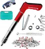 Compact Brad Nailer, Manual Nail Machine, Brad Nailer with 100 Nails, 5 Gear Pin Nailer, Fastening Tool for Red Brick Walls, Nailer Concrete Walls, Nailer for Wooden Boards, Air Powered Brad Nailer