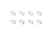 8x Boxsweden Crystal Tidy Box Container Storage Organiser w Lid 5L 35cm Clear