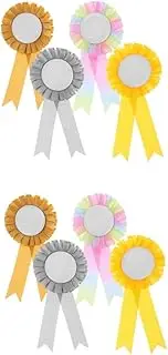 [SAFIGLE] Color Corsage Ribbon Rote Birthday Pins Trunk or Treat Awards Costume Awards Blank Medals Blank Award Medals Happy Birthday Pin Birthday Buttons Birthday Badge Stickers