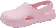 [ShuYo] Garden Clogs for Women, Arch Support Work Shoes Comfort Non-slip Waterproof Mules Nurse Sandals, Fixed Heel Strap Outdoor Beach Slippers Girls Ladies Classic Closed Toe Slides