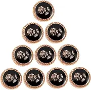 SAFIGLE 10pcs Vintage Buttons for Jacket and Suit Decorative Edged Design Elegant with Intricate Pattern for Enhancing Outfits