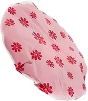 DEARMAMY Shower Essentials for Women Reusable Hair Cap Soft Satin Large Size Fashionable Pattern Head Wrap Design