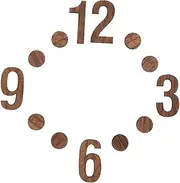 Outanaya Handmade Wooden Clock Numbers DIY Digital Wall Clock Supplies 12 Inches Replacement Parts Set