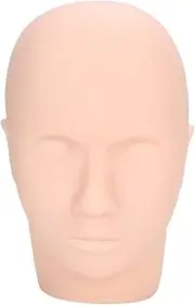 Eyelash Extension Mannequin Head Beauty Makeup Training Head Accessory for Beginners Practicing Acupuncture Massage [Professional and Home Use]